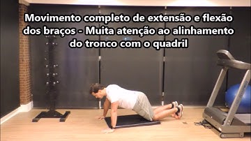 FLEXÃO DE BRAÇOS COM JOELHOS NO CHÃO