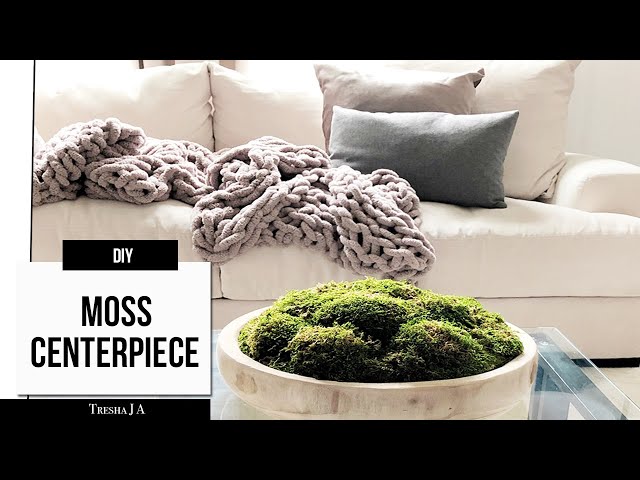 Simple Moss Bowl Centerpiece DIY - Adorn the Table