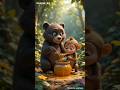 Friendship between monkey and bear🐻🐒#youtubeshorts #shorts #ai #cartoon #ytshorts #deepak_kvi #story