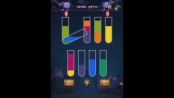 Water color sort puzzle level 1074 ios android , sort water color puzzle level 1074 solution #shorts