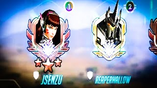 THE CONSOLE LUCIO GOD matches with two TOP 500 TANKS (OVERWATCH)