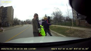 Collision Detection Stops Car Inches from Eccentric Man || ViralHog