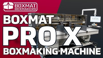Boxmat PRO X | New generation of the most universal Boxmaking machine | Feeders/printers available