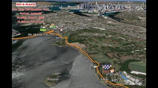Iron Cove Half-Marathon 2023: fly over the race path!