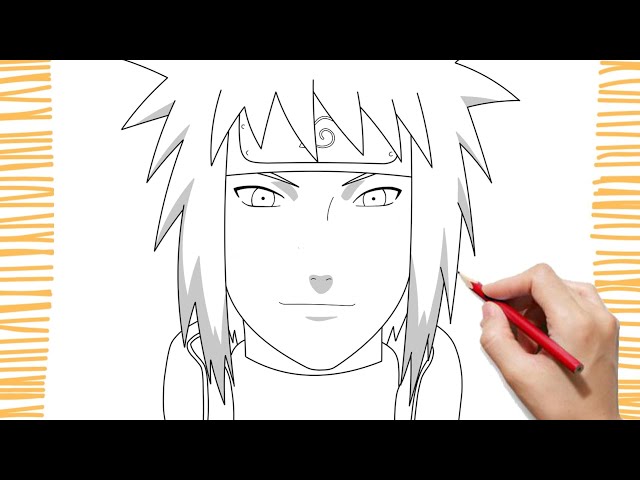 Como desenhar o MINATO NAMIKAZE (Naruto) passo a passo, fácil e rápido 