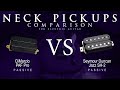 Dimarzio paf pro vs seymour duncan jazz sh2  passive neck guitar pickup comparison tone demo