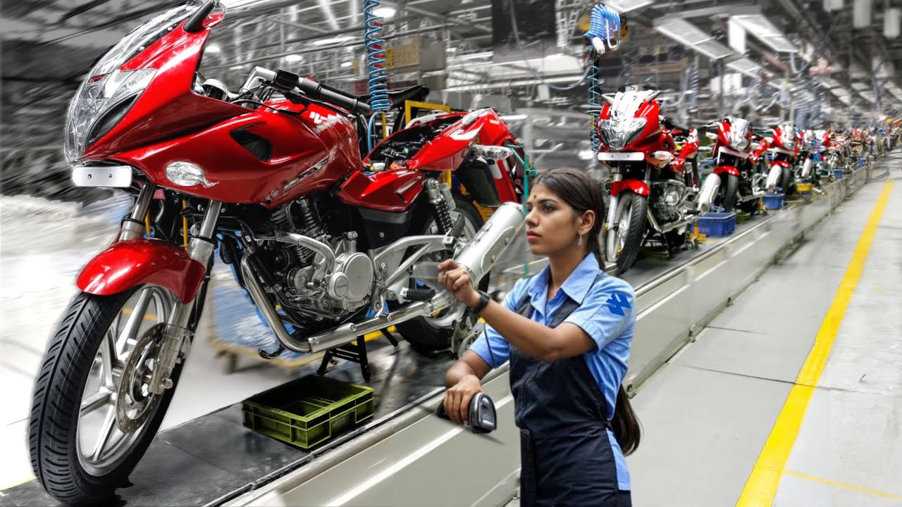Bajaj Bike Factory Tour: Inside India Motorcycle Manufacturing Process – Production & Assembly line