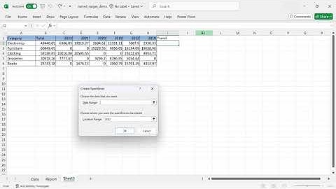 Simplifying SUMIFS and COUNTIFS in Microsoft Excel using Named Ranges