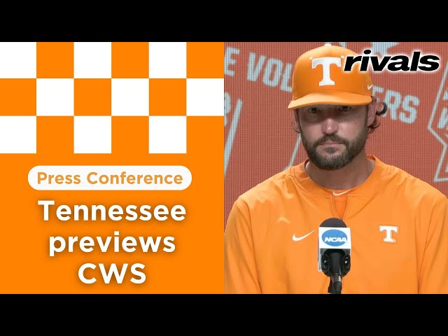 Tennessee baseball's Tony Vitello, Drew Beam, Hunter Ensley preview 2024 College World Series - YouTube