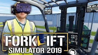 BE A FORKLIFT DRIVER IN VIRTUAL REALITY! | Forklift Simulator Gameplay (HTC Vive VR) screenshot 5