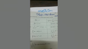 bảng nguyên hàm thuộc như cháo #shorts