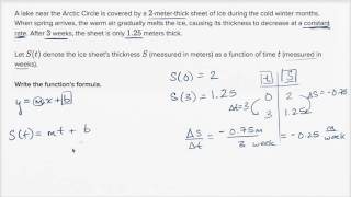 Constructing linear functions example 1 | Algebra I | Khan Academy Wealth