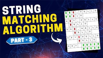 String Matching Agorithm | Learn String Matching | What is String Matching  Algorithms | Part 3 |