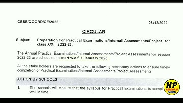 CBSE Class 10th & 12th Practical Datehseet Announced 2022 🔥 | Practical Exam Datesheet