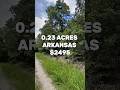 0.23 Acres with road access for Sale in Cherokee Village Arkansas for $2,495 #fyp #foryou #reels