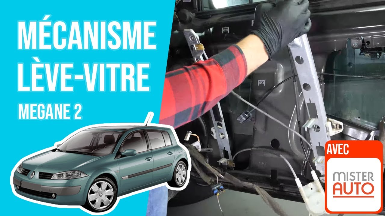 Lève-vitre électrique Avant Gauche Pour Renault Megane 2 CC (2003-2009) – Compatible Références 8201010930, 8200403241, Etc.
