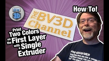 How To Print Two Colors on the First Layer with a Single Extruder!