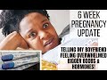 40 AND PREGNANT: OVERWHELMED! TELLING MY BOYFRIEND, BIGGER BOOBS, SYMPTOMS | 6 WEEK PREGNANCY UPDATE