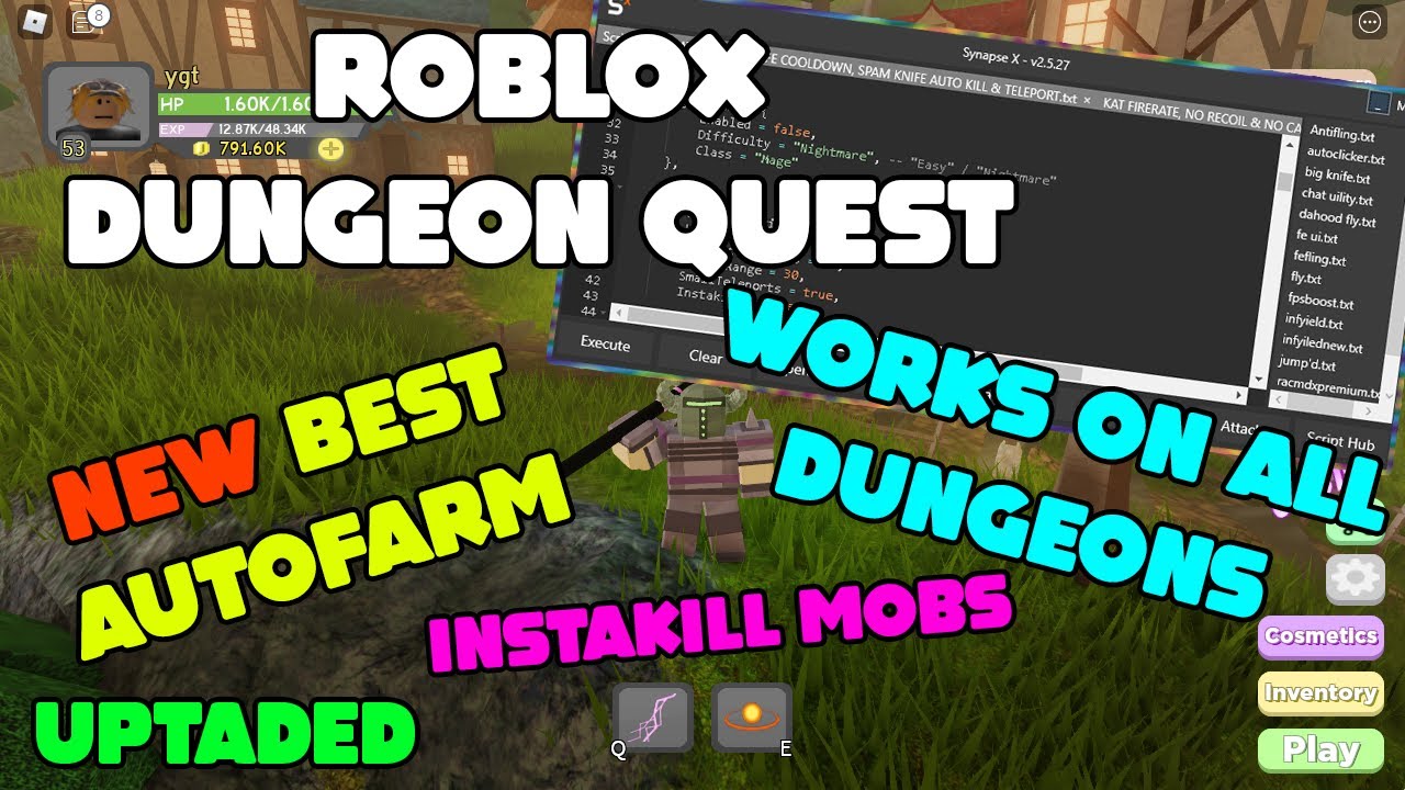 ke3) Dungeon Quest Script Roblox Hack (AutoFarm) Download 2023 2023 - New  Undetected Version (gg9i - Collection