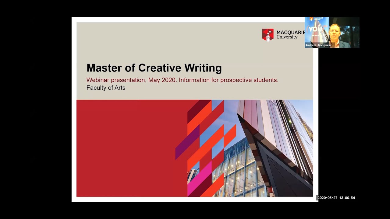 master of creative writing sydney university