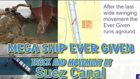 MEGA SHIP EVER GIVEN TRACK BEFORE RAN AGROUND SUEZ CANAL