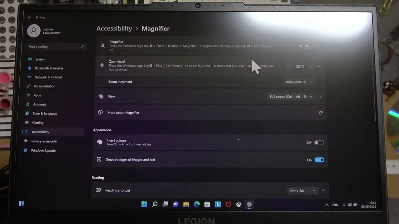 How To Enable & Disable Magnifier For Lenovo Legion Laptop YouTube