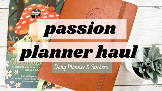 PASSION PLANNER HAUL - New Daily Planner & Cottagecore Sticker Book