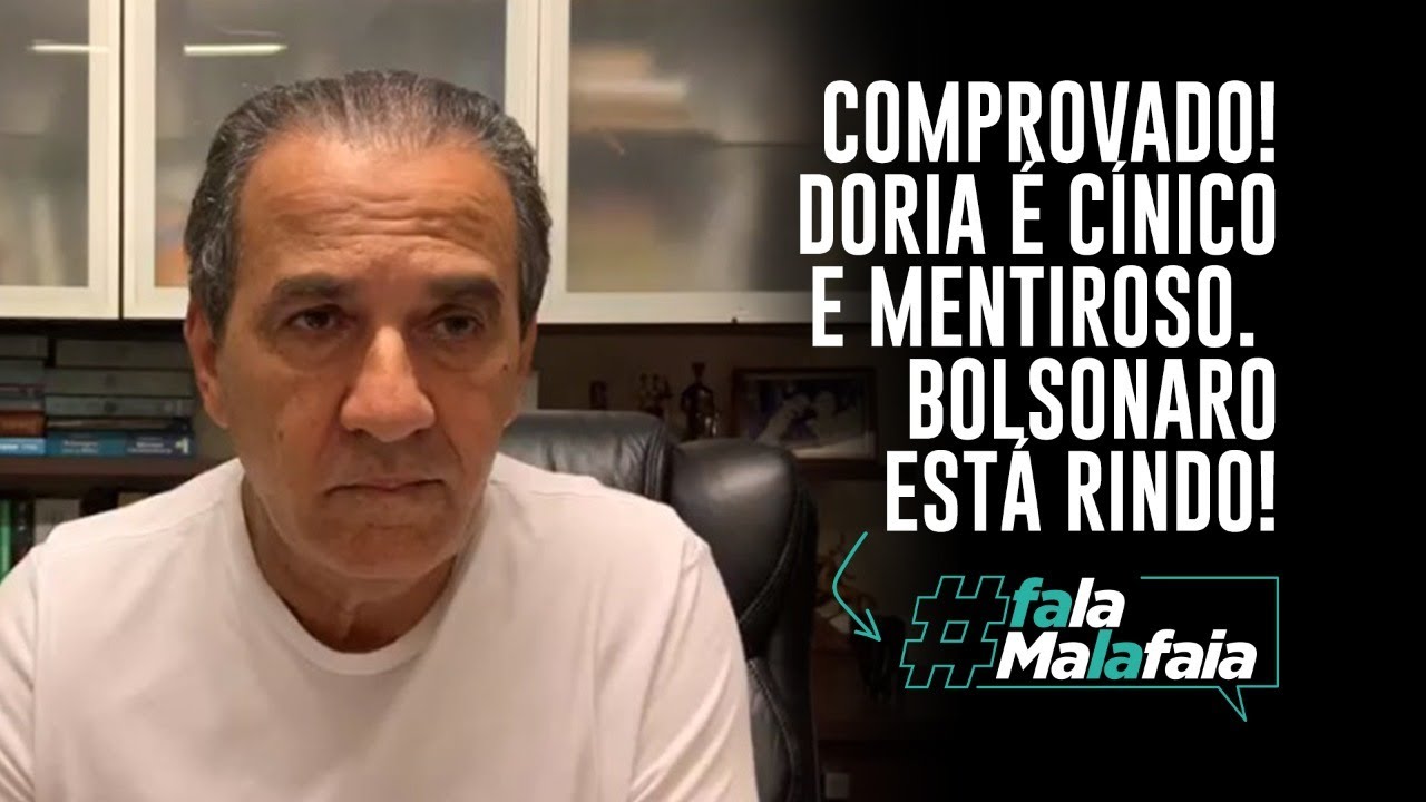 PR. SILAS MALAFAIA: COMPROVADO! DORIA É CÍNICO E MENTIROSO. BOLSONARO ESTÁ RINDO!