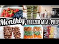 EASY MONTHLY FREEZER MEAL PREP RECIPES COOK WITH ME LARGE FAMILY MEALS WHATS FOR DINNER ACEKOOL