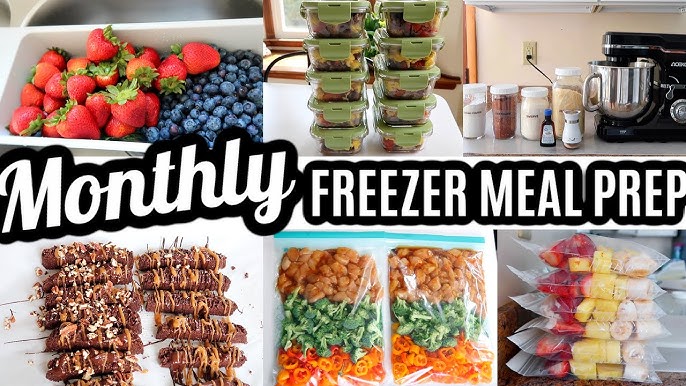 ❄️ MONTHLY FREEZER MEAL PREP, EASY FREEZER MEALS