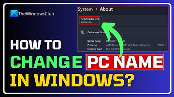 How to change PC name in Windows 11