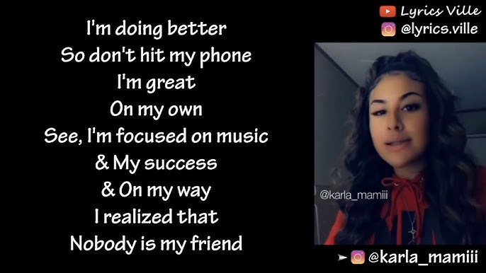 LOSING INTEREST 💯 @karla_mamiii (LYRICS) 