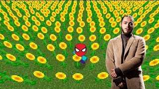 POST MALONE \& SWAE LEE - SUNFLOWER MINECRAFT MUSIC VIDEO