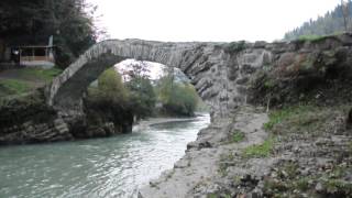 видео Беслетский арочный мост (мост царицы Тамары)