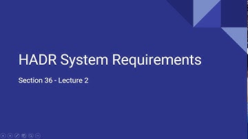 S36L2 -  HADR System Requirements