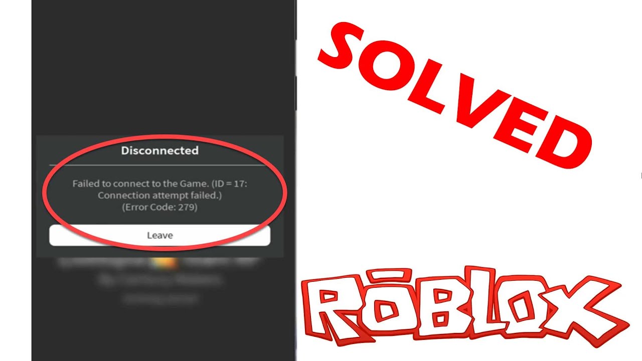 Roblox Error Code 279 Fix - Youtube
