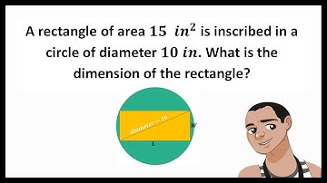 RECTANGLE INSCRIBE A CIRCLE - NONLINEAR EQUATIONS