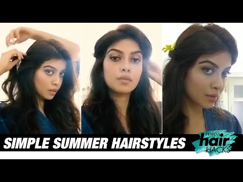 cute-summer-hairstyles-for-medium/long-hair-|-quick-&-easy-hairstyle-tutorial-|-hair-hacks-|-femina