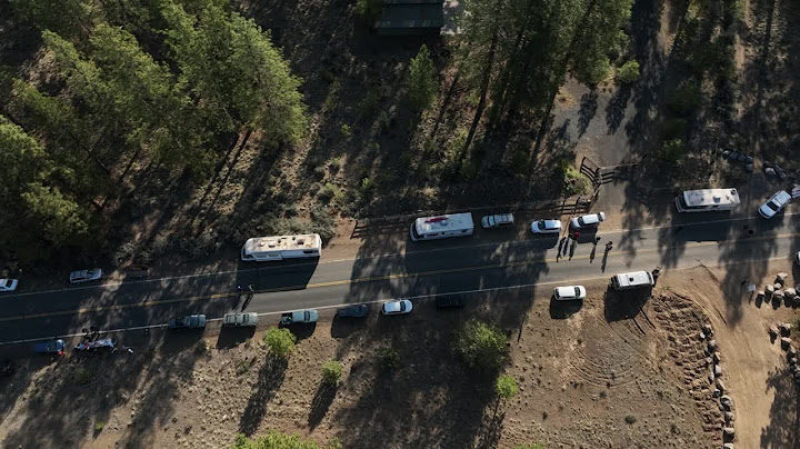 Drone video of first day of China Hat Road closure