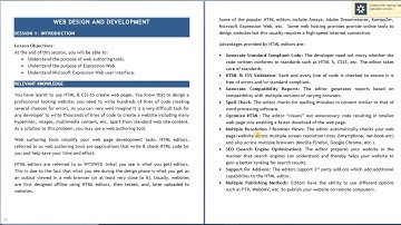 Microsoft Expression Web Session 1 Level 4 video lecture