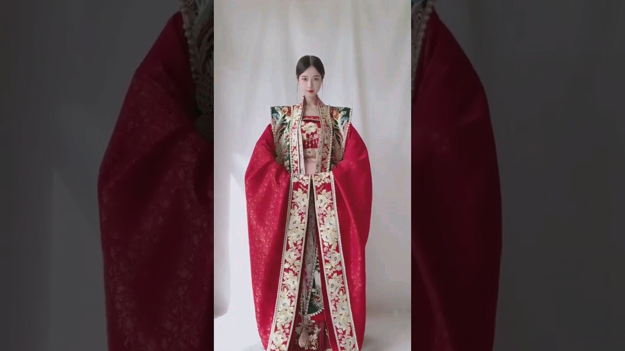 Chinese Traditional Clothes, Hanfu genre Costume Chinese Style Hanfu Wedding Red