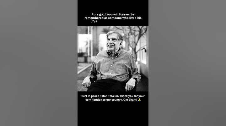 'Inspired this entire nation' #ratantata #restinpeace #ratantatasir Ratan Tata Passes Away
