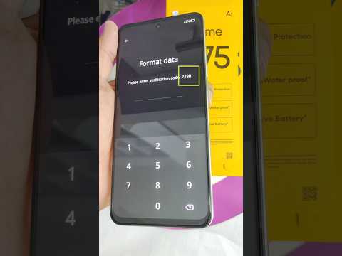  75 3941      فورمات وحذف قفل الشاشة ريلمي سي 75