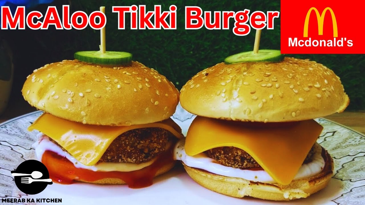 McAloo Tikki Burger | Mcdonald's Style Recipe | Potato Burger By Meerab Ka Kitchen