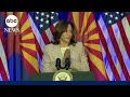 Kamala Harris ties Donald Trump to Arizona’s abortion ban