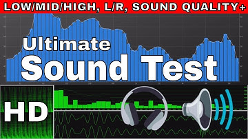 Test Your Speakers/Headphone Sound Test: Low/Mid/High, L/R Test, Bass Test, Quality, Bandwidth HD