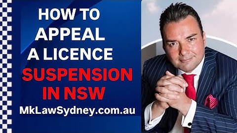 How to Appeal a Licence Suspension in NSW | Avoid Demerit Points | MK Law Sydney – Michael Kuzilny