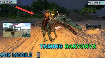 Ark survival mobile | Taming high level baryonyx | how to tame baryonyx| #ark #arkseries #arkmobile