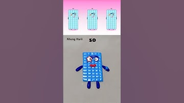 OMG 50 🙈 | I made Sprunki Numberblocks 50 Phase 1 #sprunki #numberblocks #clay #nhungharii