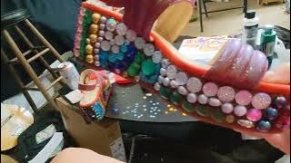 rhinestoned shoes by Goddess KRING!